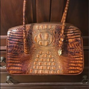 Brahmin crocodile handbag